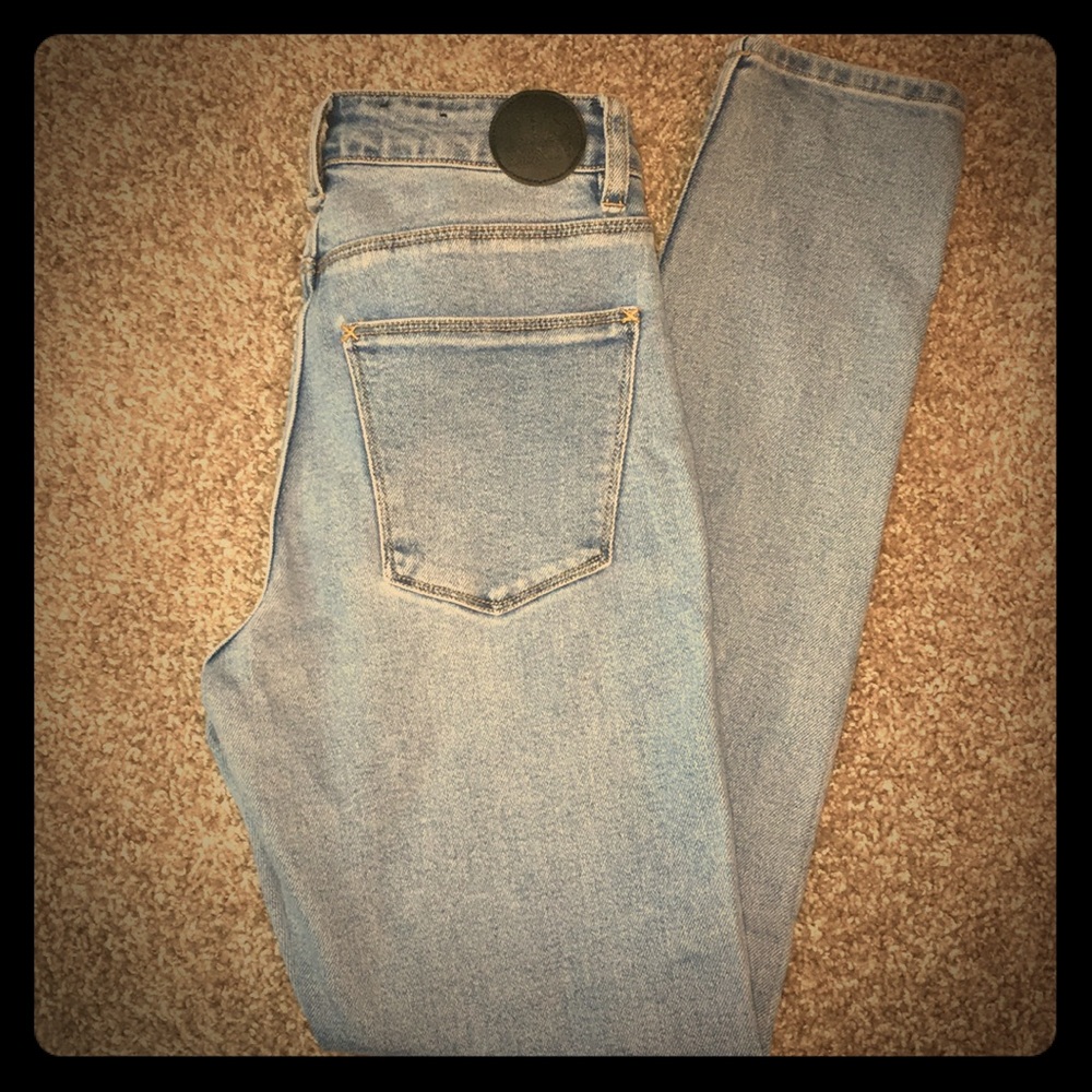 RES Denim light-wash, high-waisted, skinny jeans